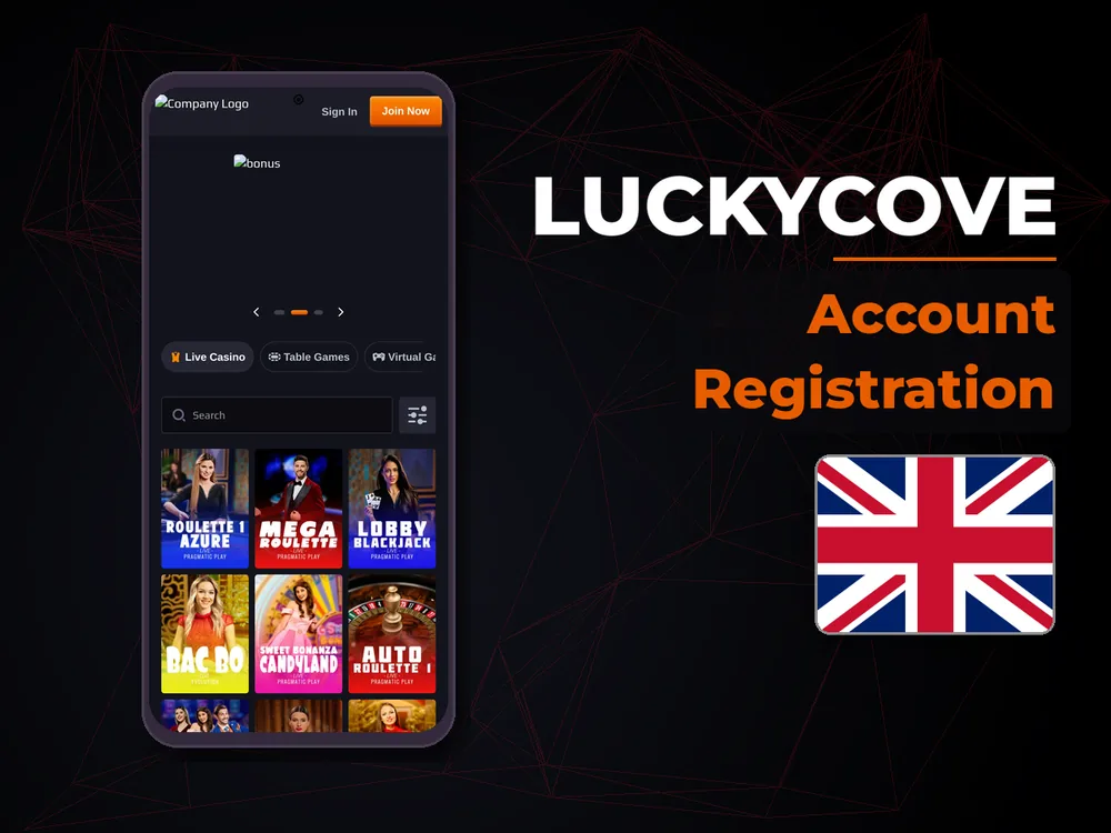 Luckycove - Account Registration
